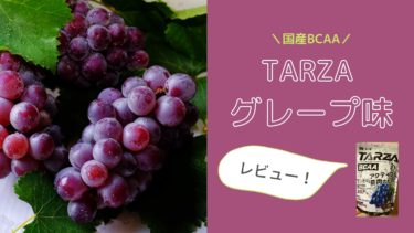 国産BCAA「TARZA」のグレープ味を飲んだよ！｜レビュー