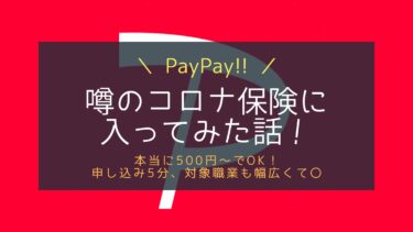 PayPayコロナ保険に入った！値上げはいつから？1500円～でもお得かも？